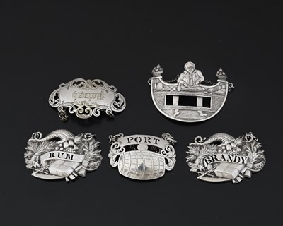 Lot 194 - A nineteenth-century French silver-plated wine...