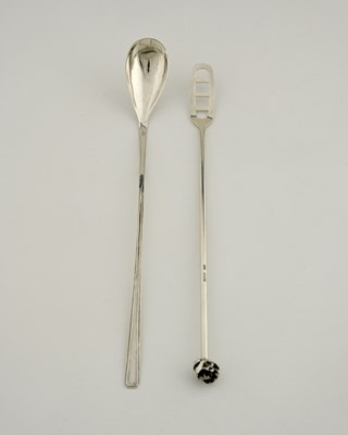 Lot 476 - Gerald Benney, a silver cocktail stirrer,...