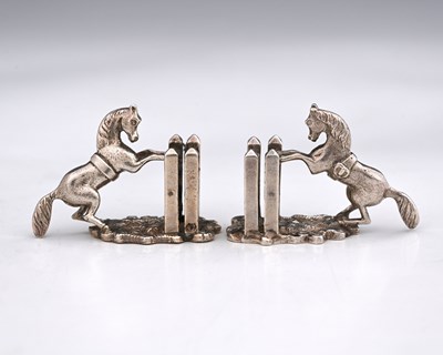 Lot 138 - Equestrian interest, a pair of Victorian...