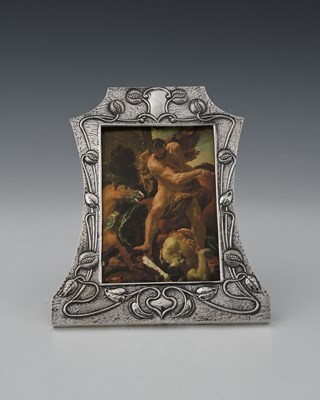 Lot 199 - An Edwardian Art Nouveau silver-mounted frame,...