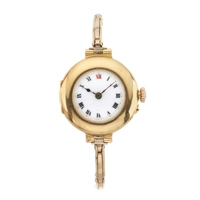 Lot 274 - Rotherams, an 18ct gold bracelet watch