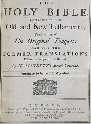 Lot 268 - Bible (English - Dr Blayney's 'Standard...