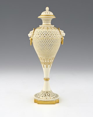 Lot 647 - George Owen for Royal Worcester, reticulated...