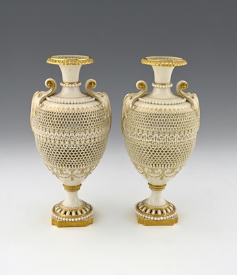 Lot 648 - George Owen for Royal Worcester, a pair of...