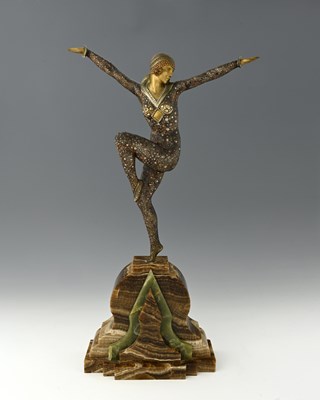 Lot 216 - Dimitri Chiparus (Romanian, 1886-1947), Dancer...