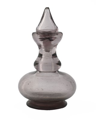 Lot 415 - Baccarat, a 19th century amethyst glass scent...