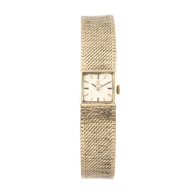 Lot 248 - Omega, a 9ct gold bracelet watch