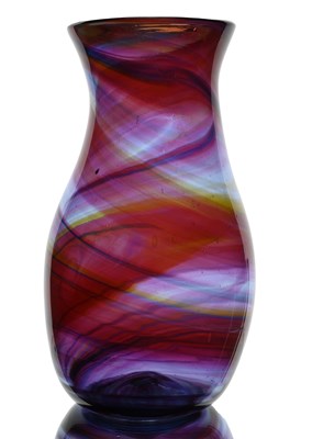 Lot 541 - Hartley Wood, a Sunderland art glass vase,...