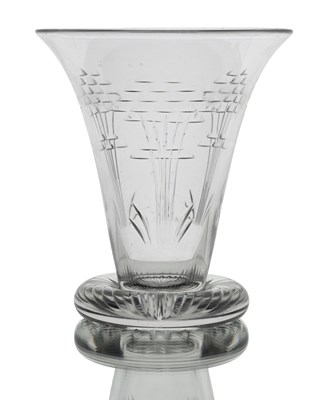 Lot 532 - Ludwig Kny for Stuart, an Art Deco glass vase,...