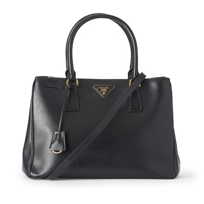 Lot 442 - Prada, a black Galleria handbag.