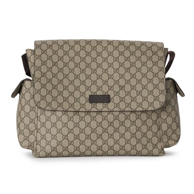 Lot 355 - Gucci, a GG Supreme baby changing bag.