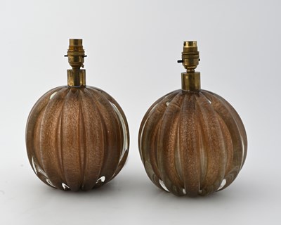 Lot 544 - Archimede Seguso, a pair of Italian Murano...