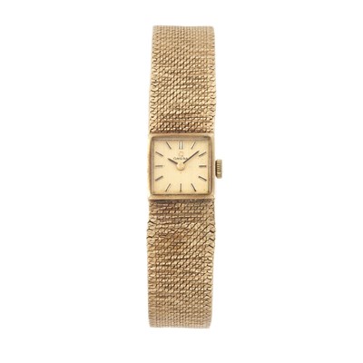 Lot 240 - Omega, a 9ct gold bracelet watch