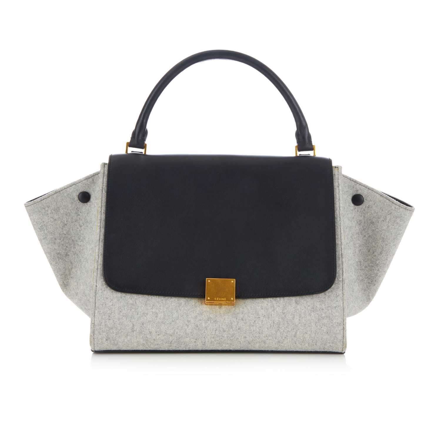 Lot 293 - Celine, a Trapeze handbag, designed with a...