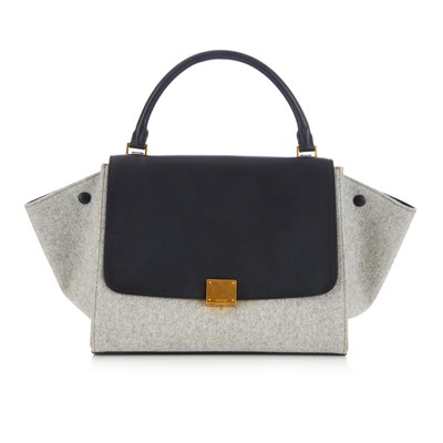 Lot 293 - Celine, a Trapeze handbag, designed with a...