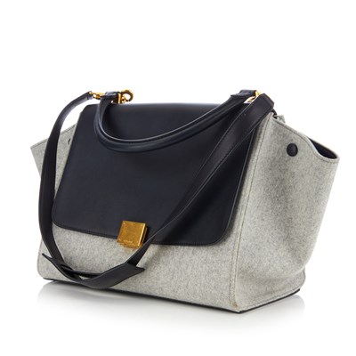 Lot 293 - Celine, a Trapeze handbag, designed with a...