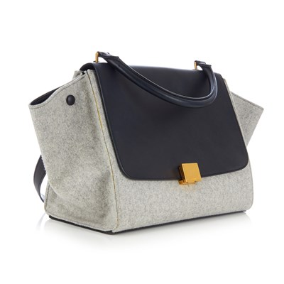 Lot 293 - Celine, a Trapeze handbag, designed with a...