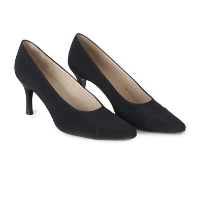 Lot 317 - Chanel, a pair of court shoes.