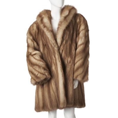 Lot 497 - Testa Emma, a pastel martin fur coat.