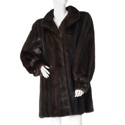Lot 369 - Koe-Bel Furs, a dark ranch mink coat.