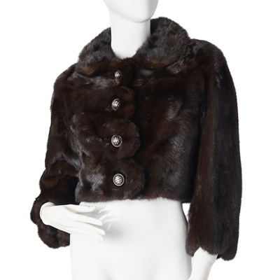 Lot 523 - National Fur Company, a dark ranch mink bolero.