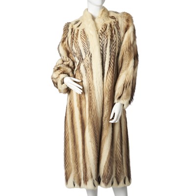 Lot 515 - A fitch and mink fur coat.