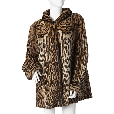 Lot 499 - Jenners, a 1950s ocelot fur coat.