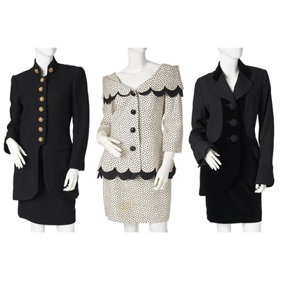 Lot 492 - Three vintage designer outfits.