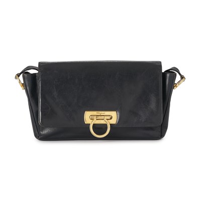 Lot 462 - Salvatore Ferragamo, a vintage Gancini Flap handbag.