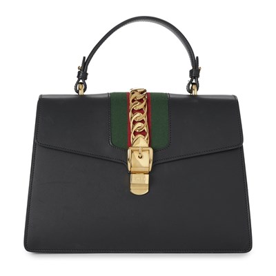 Lot 356 - Gucci, a black Sylvie handbag.