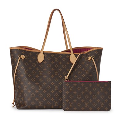Lot 404 - Louis Vuitton, a monogram Neverfull GM w/pouch.