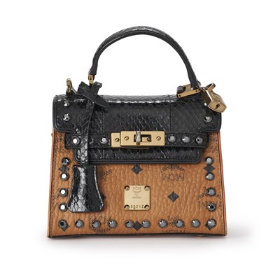 Lot 420 - MCM, a Mini Heritage Top Handle satchel.
