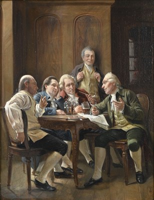 Lot 347 - August Hermann Knoop (German, 1856-1919),...