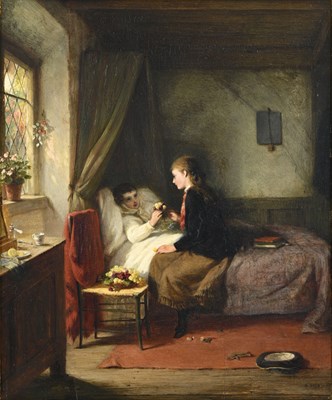 Lot 356 - George Bernard O'Neill (Irish, 1828-1917), The...