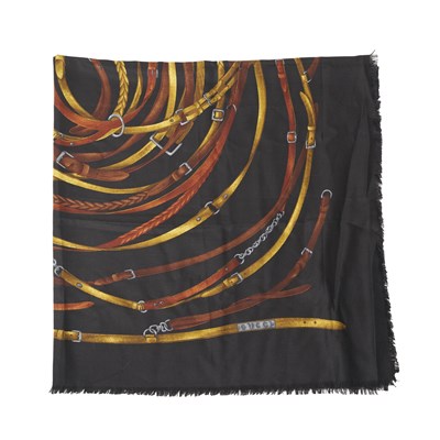 Lot 361 - Gucci, a wool/silk equestrian shawl.