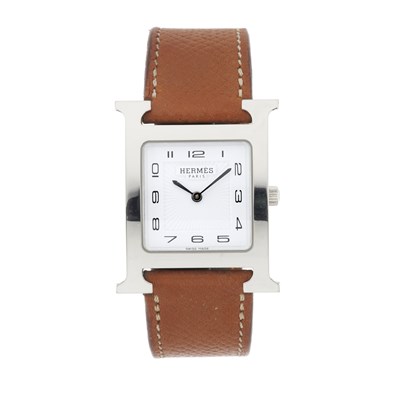 Lot 234 - Hermès, a stainless steel Heure H wrist watch