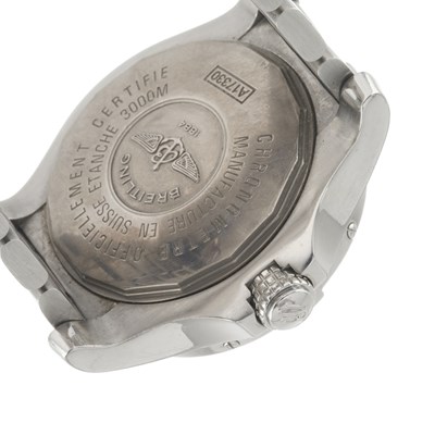 Lot 218 - Breitling, a stainless steel Avenger Seawolf bracelet watch