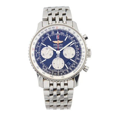 Lot 217 - Breitling, a stainless steel Navitimer 01 bracelet watch
