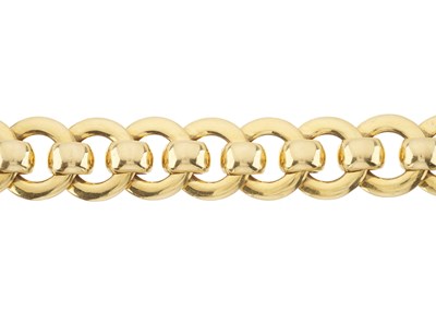 Lot 204 - An 18ct gold fancy-link bracelet