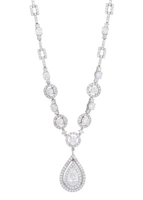 Lot 140 - An exceptional diamond necklace, with GIA report