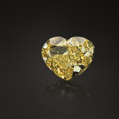 Lot 68 - An exceptional natural Fancy Intense Yellow diamond, of 3.51ct, with GIA report