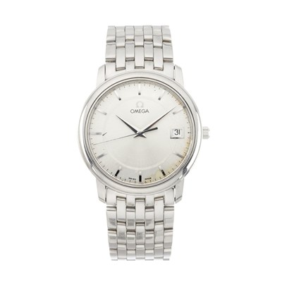 Lot 249 - Omega, a stainless steel bracelet watch