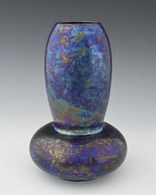 Lot 621 - Ruskin Pottery, a large Kingfisher Lustre...