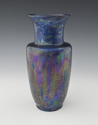 Lot 620 - Ruskin Pottery, a Kingfisher Lustre vase, 1917,...