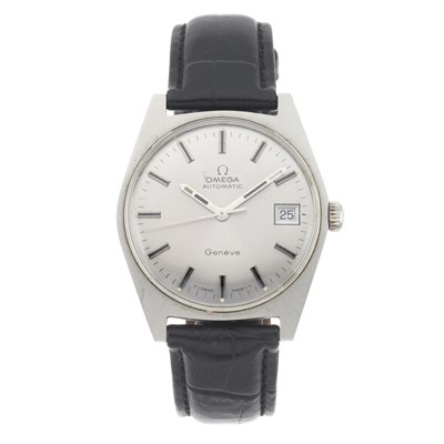 Lot 241 - Omega, a stainless steel Genève wrist watch