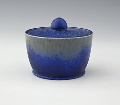 Lot 626 - Ruskin Pottery, a Crystalline glazed pot and...