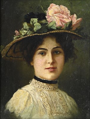 Lot 340 - British School, early 20th Century, portrait...