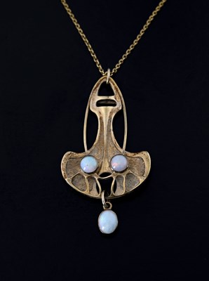 Lot 49 - Theodor Fahrner, a Jugendstil silver gilt and...