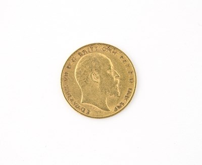 Lot 65 - Edward VII, a gold half sovereign, 1905