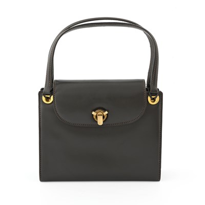 Lot 357 - Gucci, a vintage leather handbag.